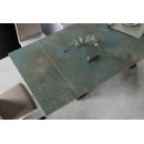 Стол обеденный SIGNAL WESTIN Ceramic Ossido Verde бирюзовый/черный мат 160-240/90